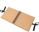 13th Birthday Brown Scrapbook, Guest Book Or Photo Album with Gold Script